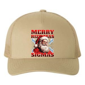 Merry Rizz Mas Sigmas Gen Alpha Middle School Christmas Yupoong Adult 5-Panel Trucker Hat