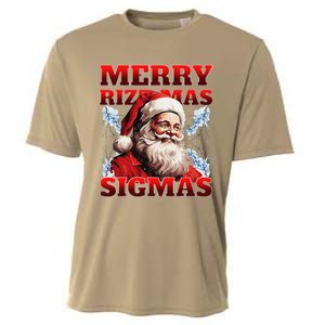 Merry Rizz Mas Sigmas Gen Alpha Middle School Christmas Cooling Performance Crew T-Shirt