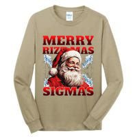 Merry Rizz Mas Sigmas Gen Alpha Middle School Christmas Tall Long Sleeve T-Shirt