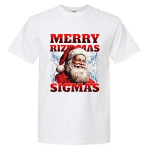 Merry Rizz Mas Sigmas Gen Alpha Middle School Christmas Garment-Dyed Heavyweight T-Shirt