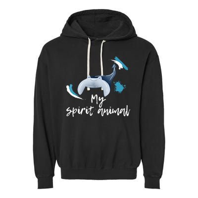 Manta Ray My Spirit Animal Stingray Manta Sea Rays Lovers TShirt Garment-Dyed Fleece Hoodie