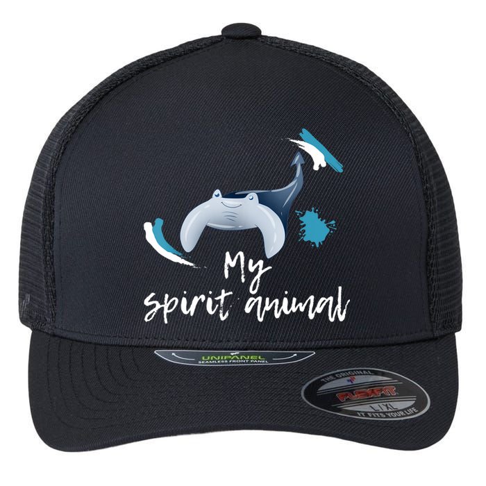 Manta Ray My Spirit Animal Stingray Manta Sea Rays Lovers TShirt Flexfit Unipanel Trucker Cap