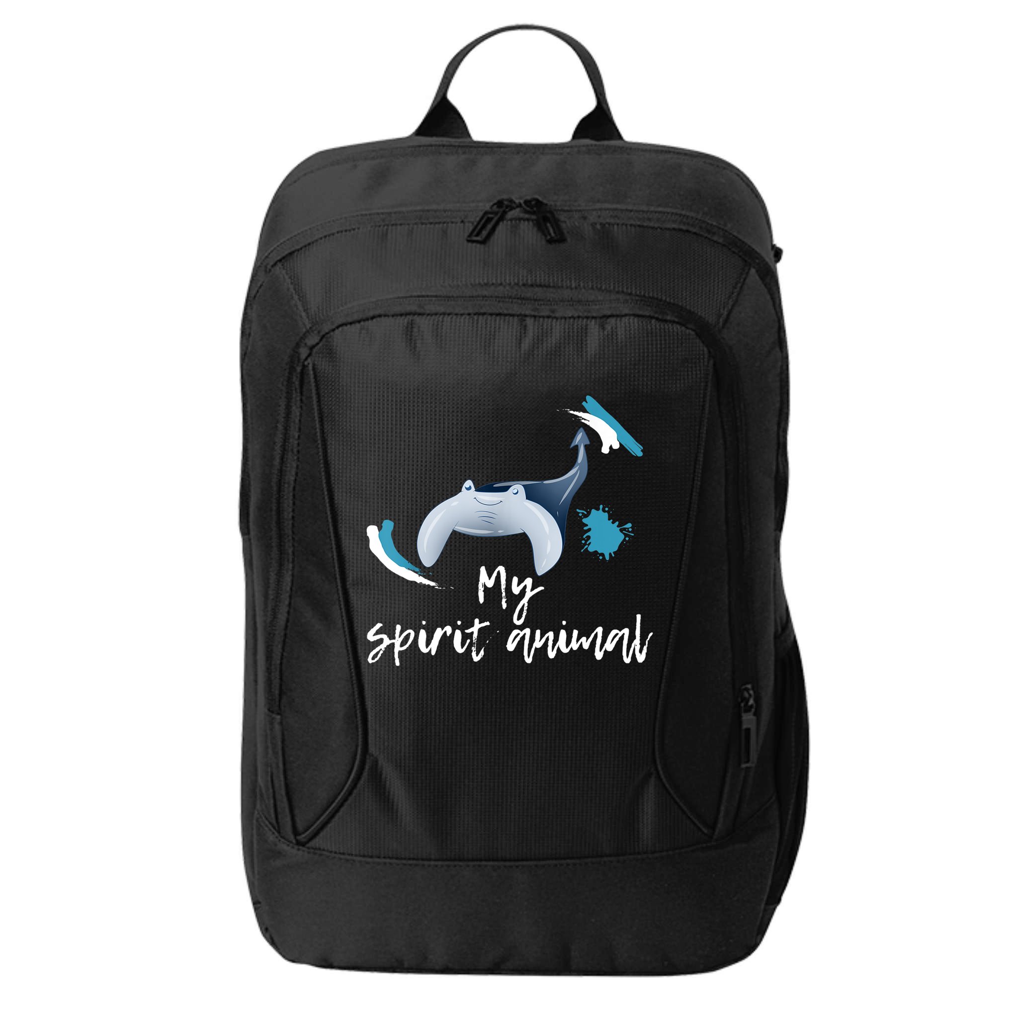 Manta Ray My Spirit Animal Stingray Manta Sea Rays Lovers TShirt City Backpack