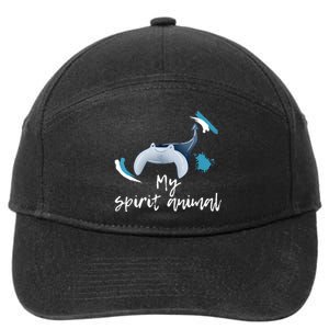 Manta Ray My Spirit Animal Stingray Manta Sea Rays Lovers TShirt 7-Panel Snapback Hat