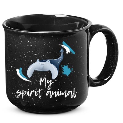 Manta Ray My Spirit Animal Stingray Manta Sea Rays Lovers TShirt 15oz Campfire Ceramic Mug