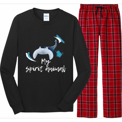 Manta Ray My Spirit Animal Stingray Manta Sea Rays Lovers TShirt Long Sleeve Pajama Set