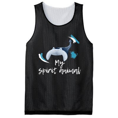 Manta Ray My Spirit Animal Stingray Manta Sea Rays Lovers TShirt Mesh Reversible Basketball Jersey Tank