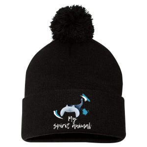 Manta Ray My Spirit Animal Stingray Manta Sea Rays Lovers TShirt Pom Pom 12in Knit Beanie