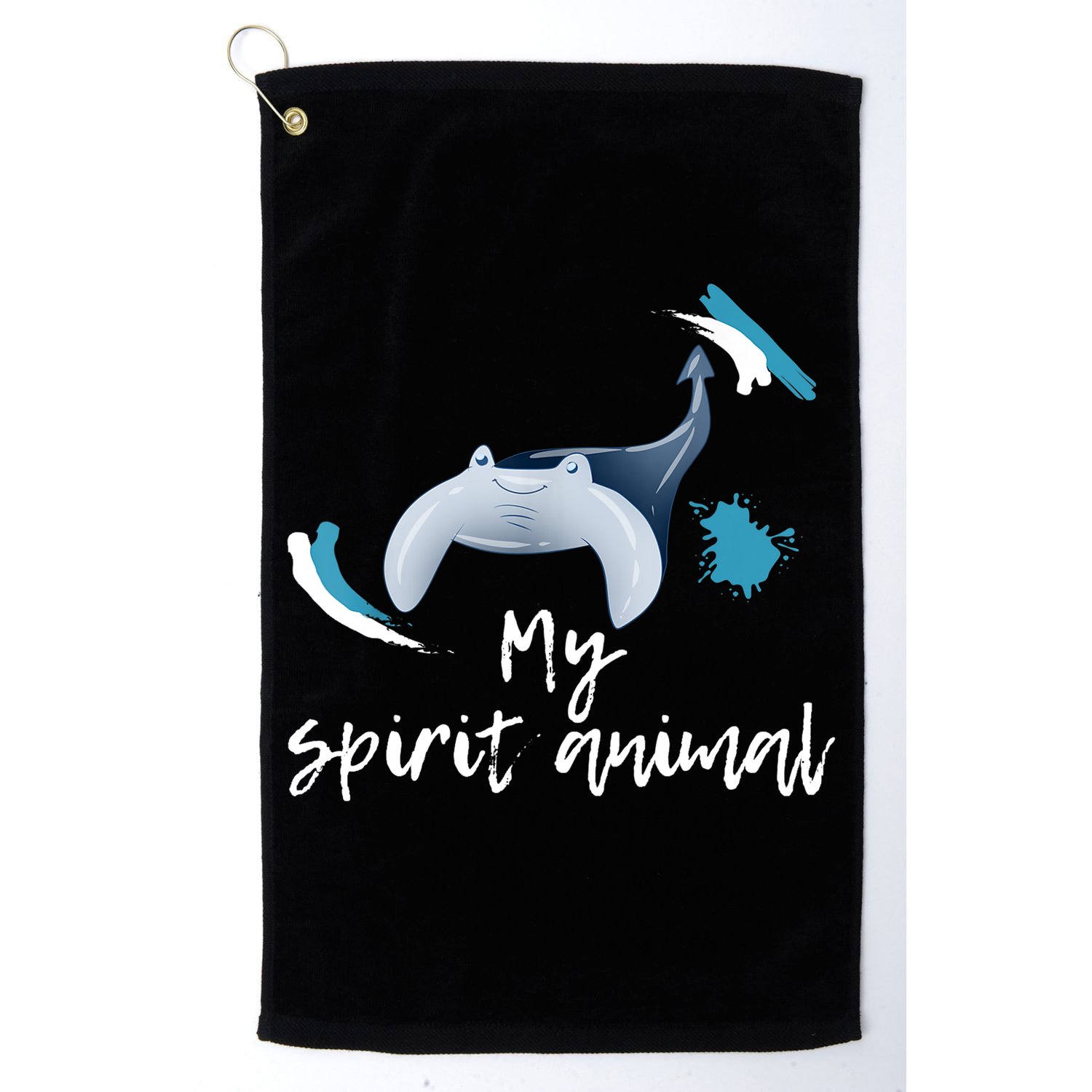 Manta Ray My Spirit Animal Stingray Manta Sea Rays Lovers TShirt Golf Towel
