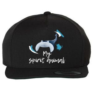 Manta Ray My Spirit Animal Stingray Manta Sea Rays Lovers TShirt Wool Snapback Cap