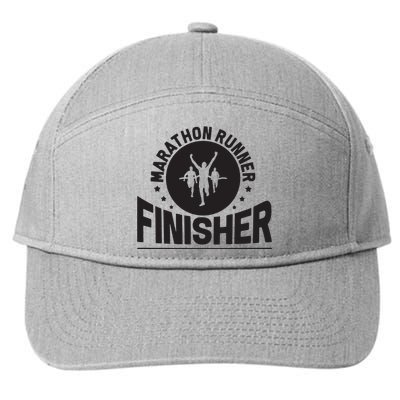 Marathon Runner Marathon Finisher Marathon Marathoners Hoodie 7-Panel Snapback Hat