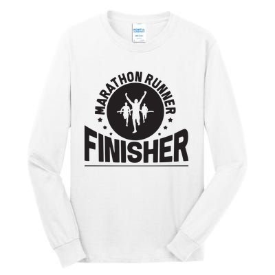 Marathon Runner Marathon Finisher Marathon Marathoners Hoodie Tall Long Sleeve T-Shirt