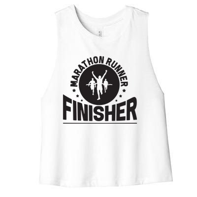 Marathon Runner Marathon Finisher Marathon Marathoners Hoodie Women's Racerback Cropped Tank