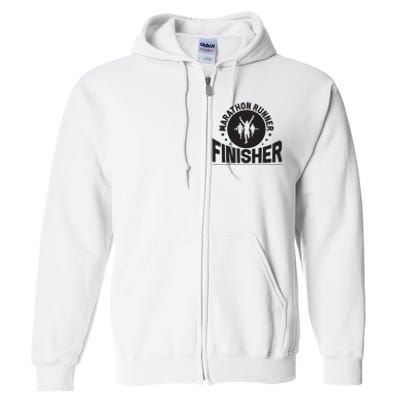 Marathon Runner Marathon Finisher Marathon Marathoners Hoodie Full Zip Hoodie