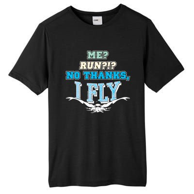 Me Run No Thanks I Fly Funny Butterfly Swimmer Swim Cute Gift Tall Fusion ChromaSoft Performance T-Shirt