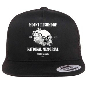 Mount Rushmore National Memorialsouth Dakota United States Of America Flat Bill Trucker Hat