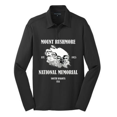 Mount Rushmore National Memorialsouth Dakota United States Of America Silk Touch Performance Long Sleeve Polo