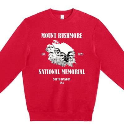 Mount Rushmore National Memorialsouth Dakota United States Of America Premium Crewneck Sweatshirt