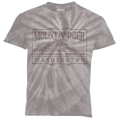 Mount Rainier National Park Kids Tie-Dye T-Shirt