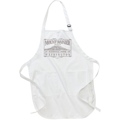 Mount Rainier National Park Full-Length Apron With Pockets