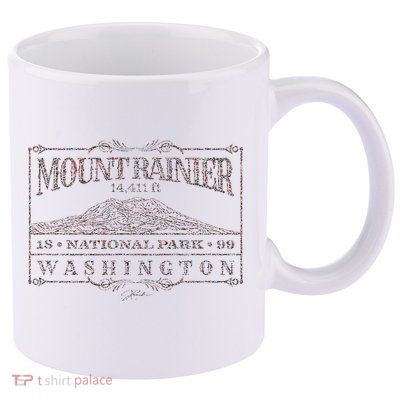 Mount Rainier National Park 11oz C Handle Ceramic Mug
