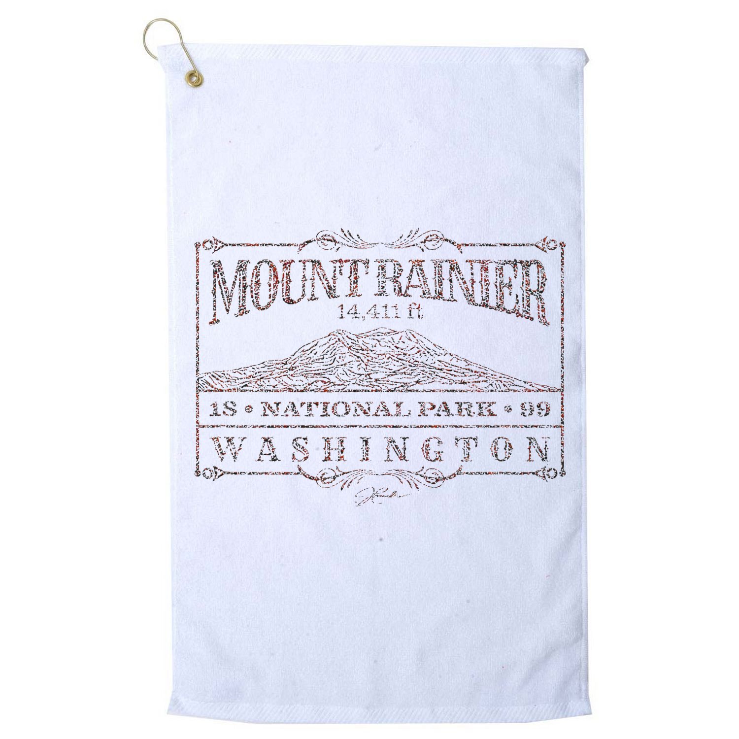 Mount Rainier National Park Golf Towel