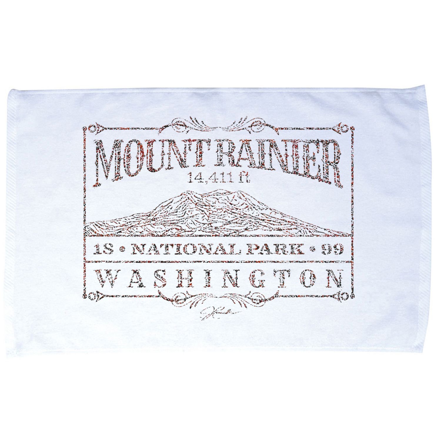 Mount Rainier National Park Microfiber Hand Towel