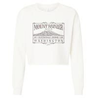 Mount Rainier National Park Cropped Pullover Crew