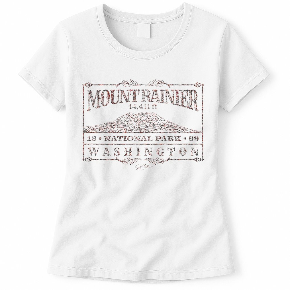 Mount Rainier National Park Womens T-Shirt