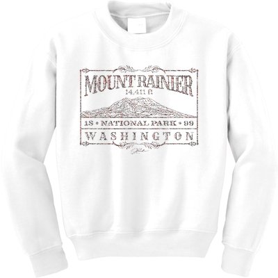 Mount Rainier National Park Kids Sweatshirt