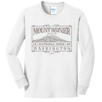 Mount Rainier National Park Kids Long Sleeve Shirt