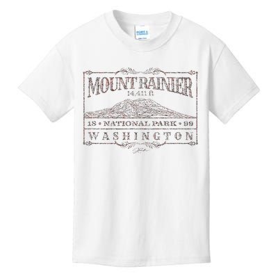 Mount Rainier National Park Kids T-Shirt