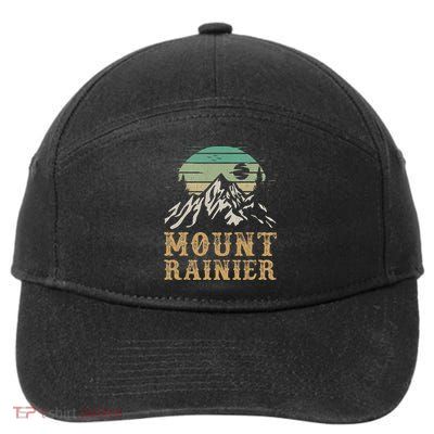 Mount Rainier National Park Merchandise Hiking Mt Rainier 7-Panel Snapback Hat