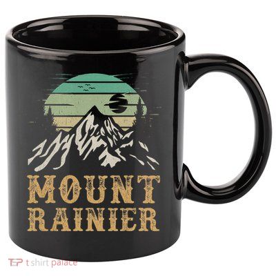 Mount Rainier National Park Merchandise Hiking Mt Rainier 11oz C Handle Ceramic Mug