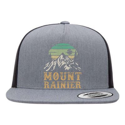 Mount Rainier National Park Merchandise Hiking Mt Rainier Flat Bill Trucker Hat