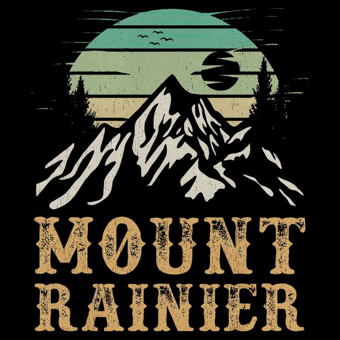 Mount Rainier National Park Merchandise Hiking Mt Rainier Toddler Hoodie