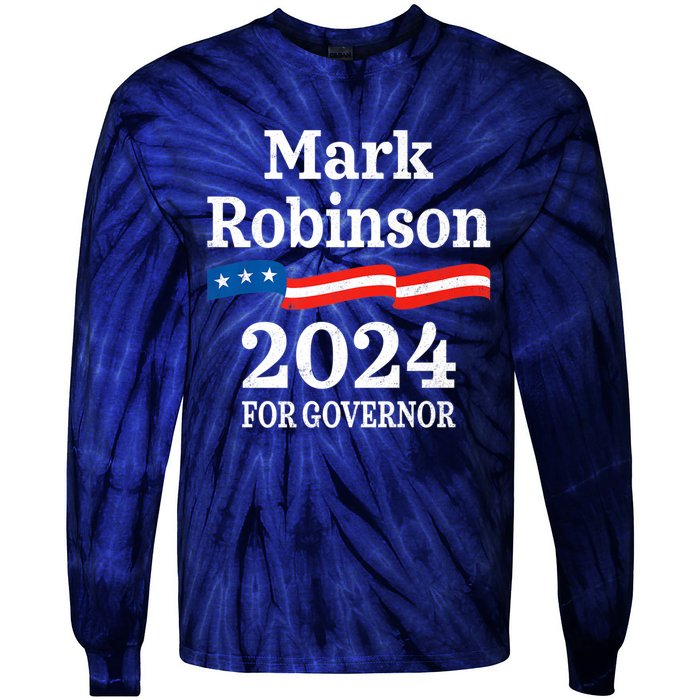 Mark Robinson North Carolina For Governor Election 2024 NC Premium Tie-Dye Long Sleeve Shirt