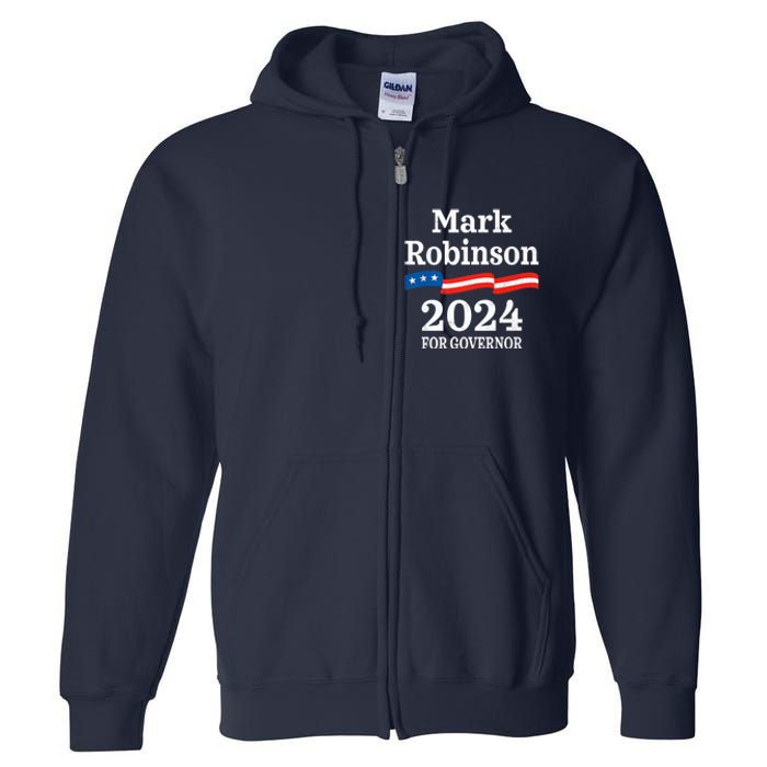 Mark Robinson North Carolina For Governor Election 2024 NC Premium Full Zip Hoodie