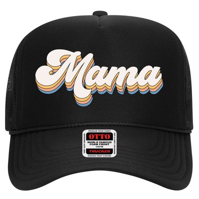 Mama Retro New Mom Funny Gift Trucker Hat