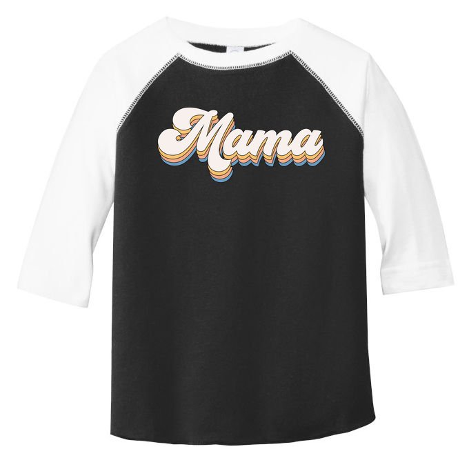 Mama Retro New Mom Funny Gift Toddler Fine Jersey T-Shirt