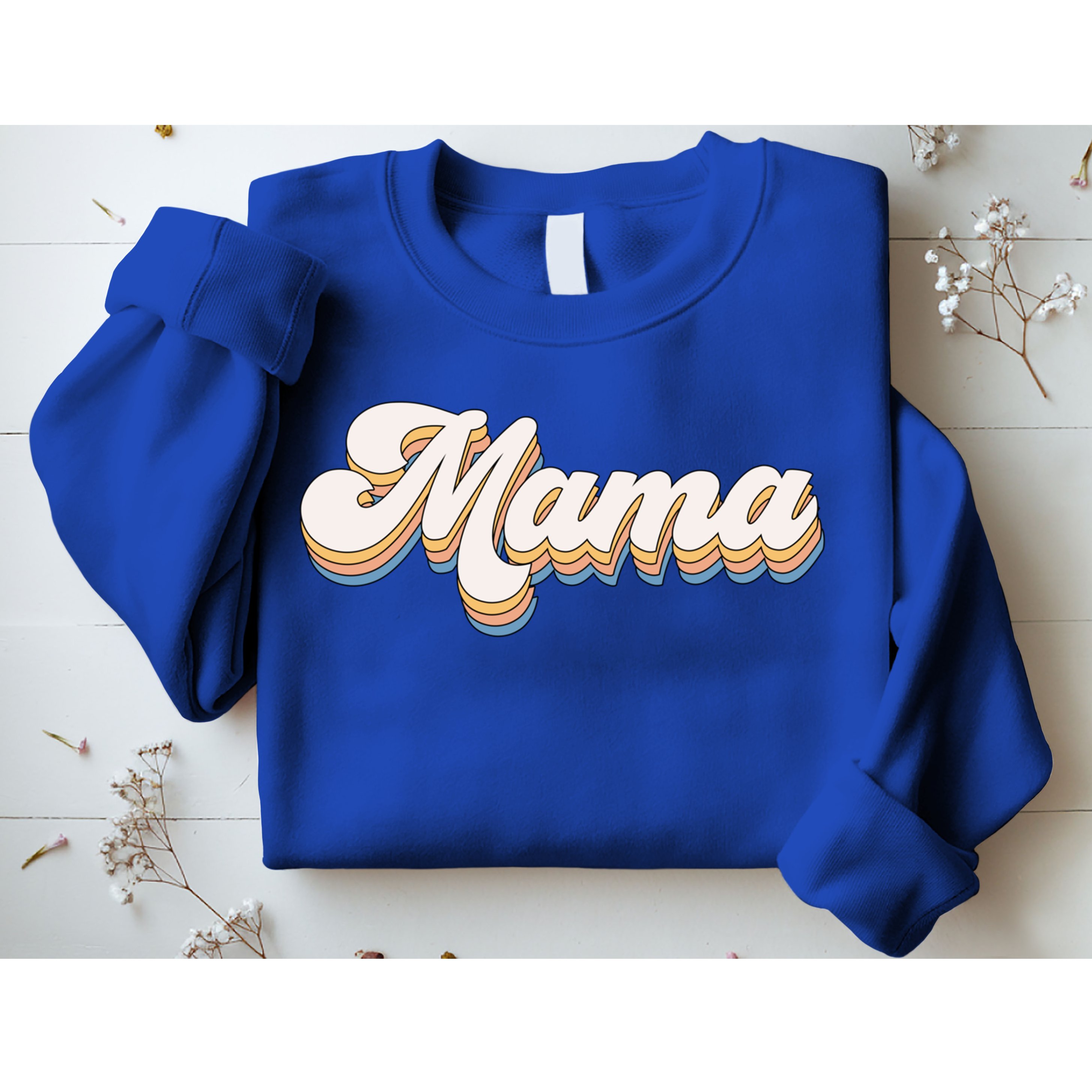 Mama Retro New Mom Funny Gift Sweatshirt