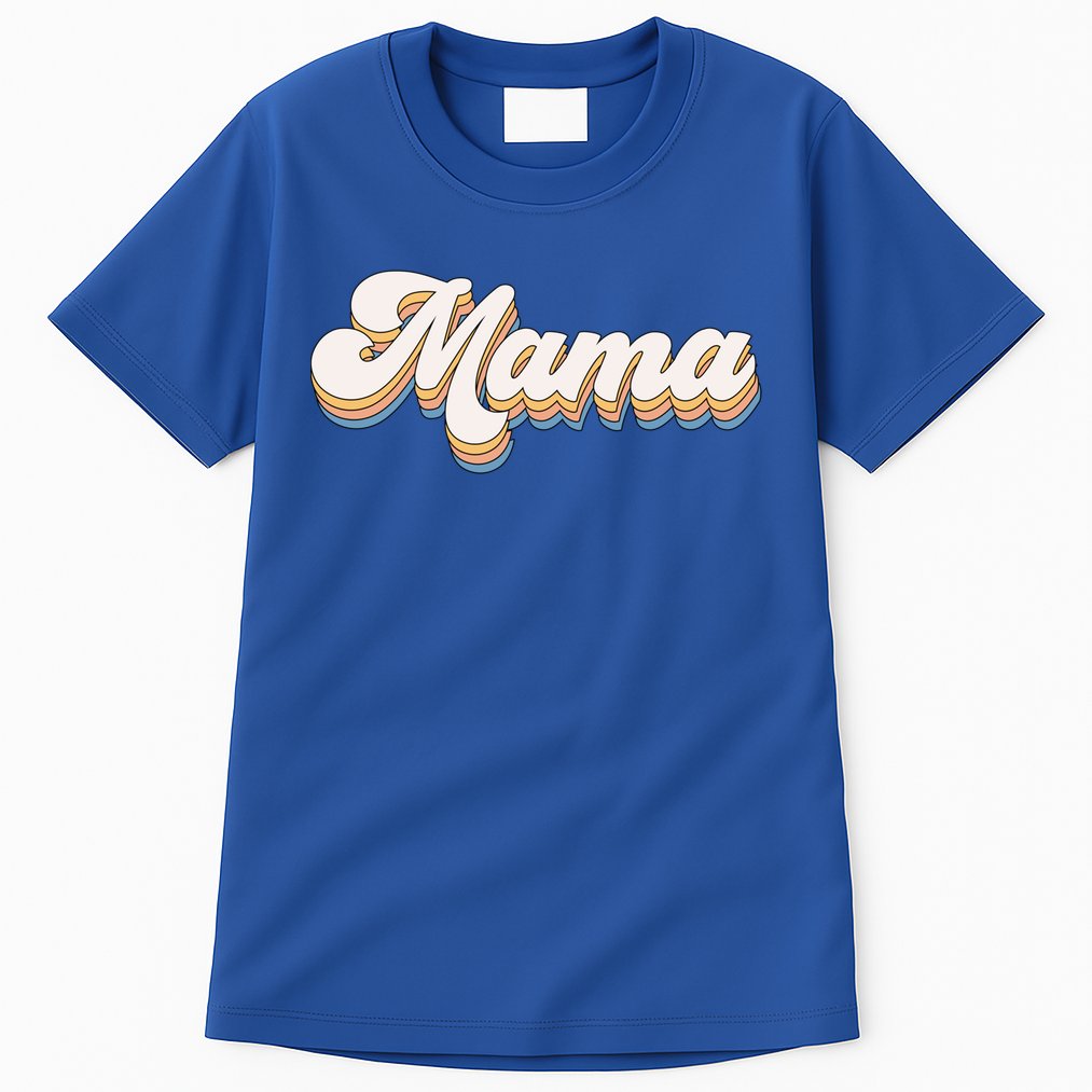 Mama Retro New Mom Funny Gift Tall T-Shirt