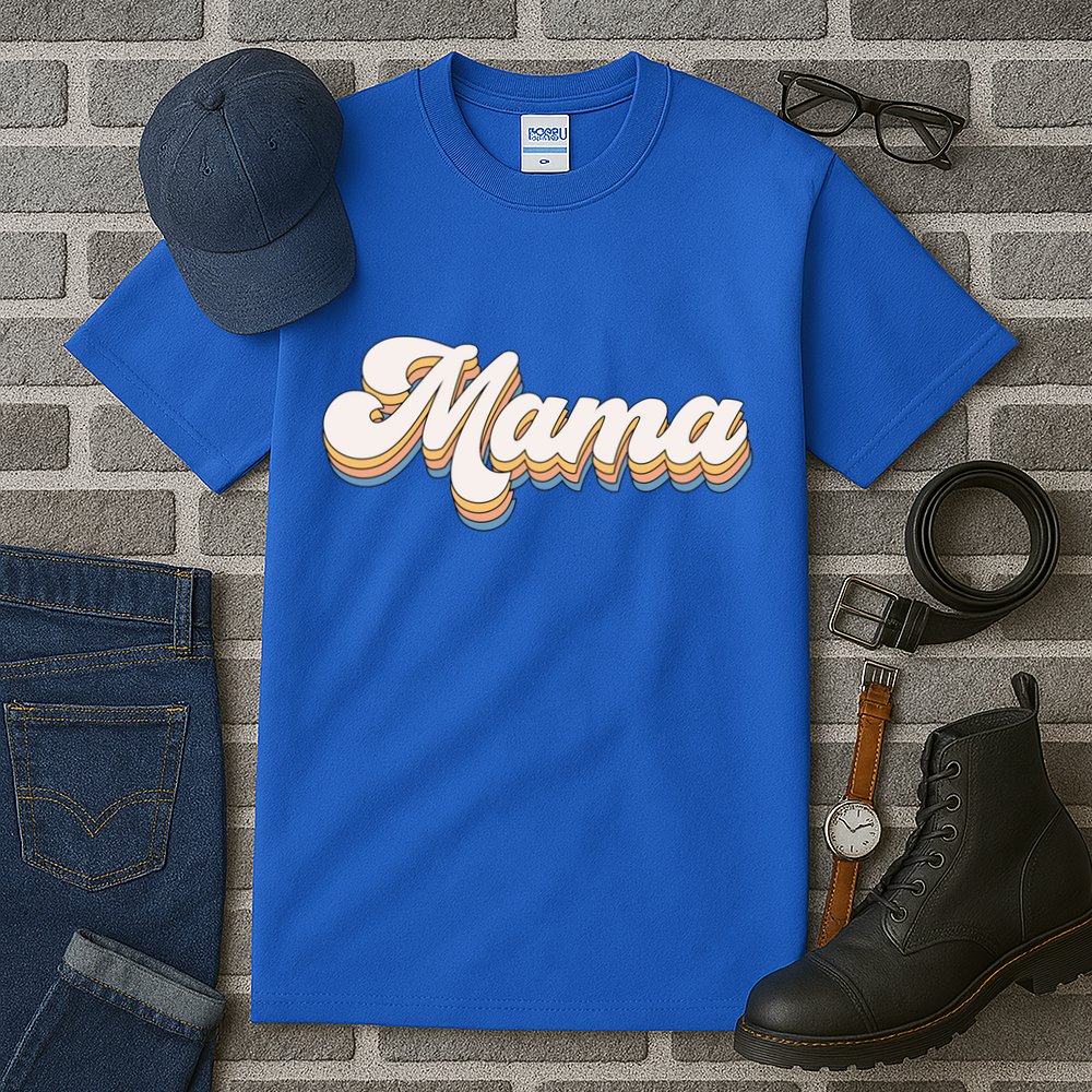 Mama Retro New Mom Funny Gift Tall T-Shirt