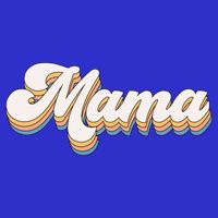 Mama Retro New Mom Funny Gift Womens Tank Top
