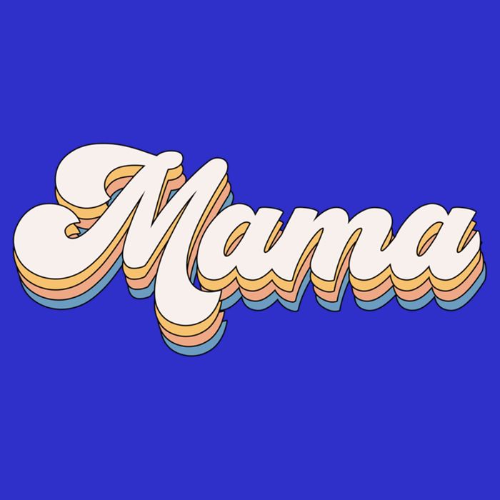 Mama Retro New Mom Funny Gift Womens Tank Top