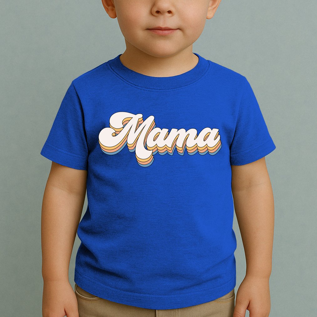 Mama Retro New Mom Funny Gift Toddler T-Shirt