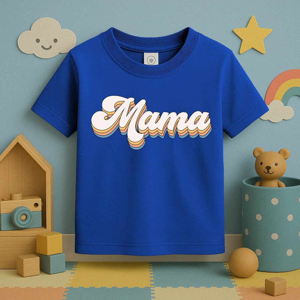Mama Retro New Mom Funny Gift Toddler T-Shirt