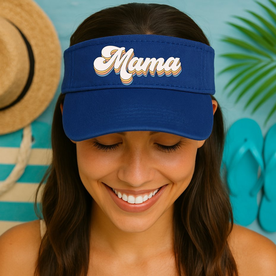 Mama Retro New Mom Funny Gift Visor