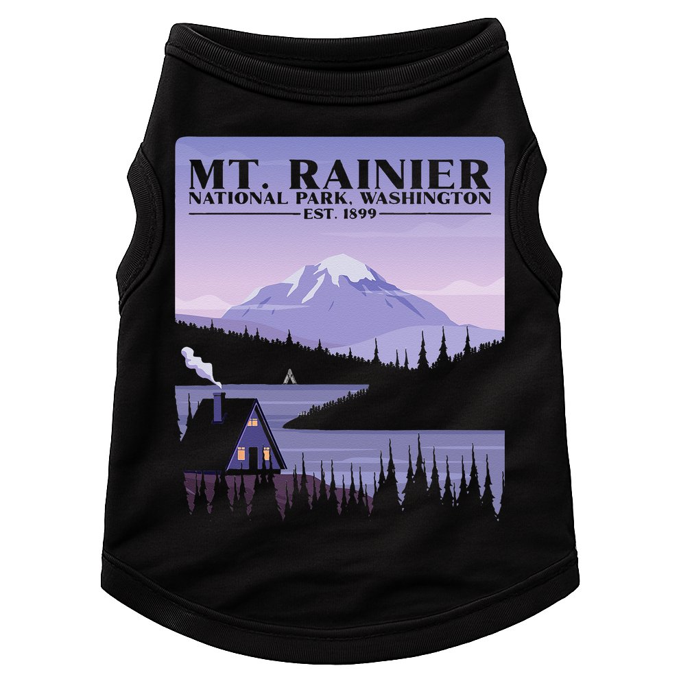 MT. Rainier National Park Hiking Vacation Doggie Tank