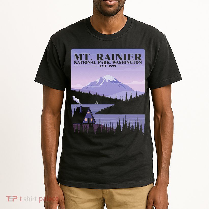 MT. Rainier National Park Hiking Vacation Tall T-Shirt
